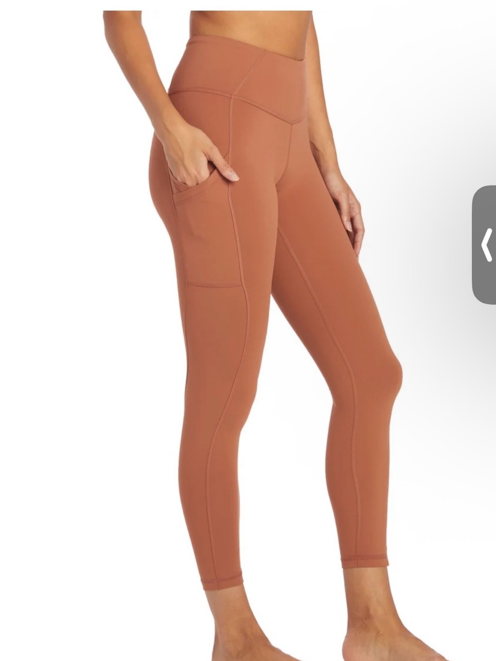 Prana High-Rise Pocket Leggings in Rust Clay